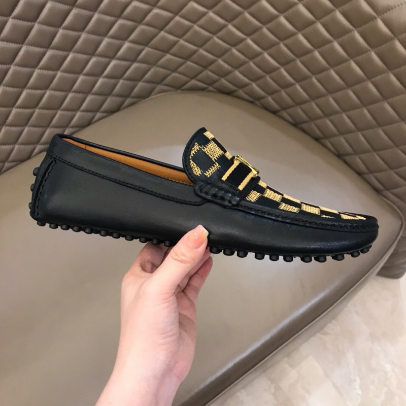 1A4OLA LV MAJOR 樂福鞋 LV豆豆鞋 LV男皮鞋 LV開車鞋 黑色