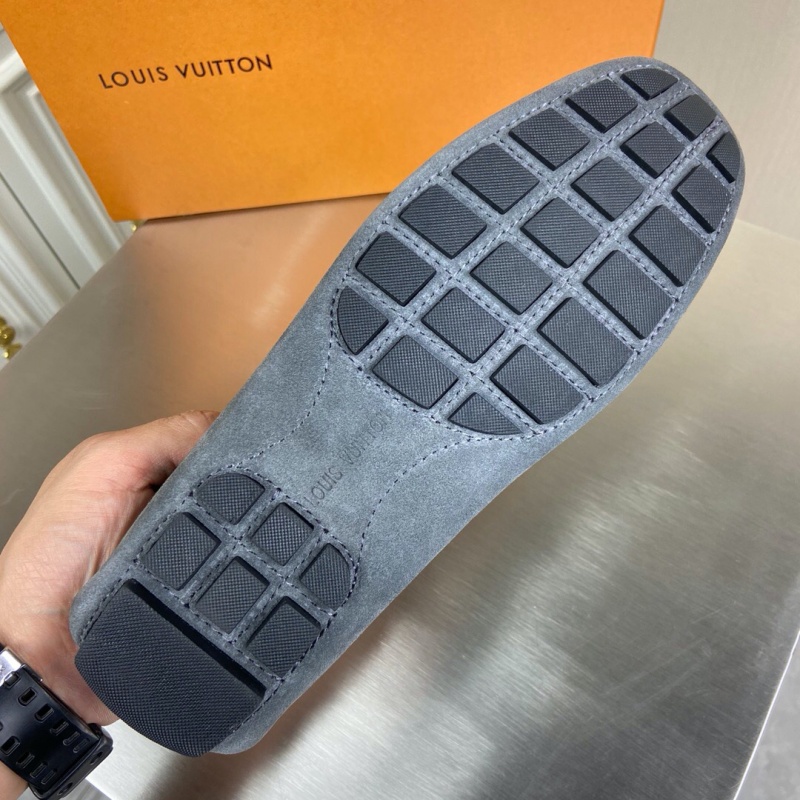 1A3QS5 LV Major 便鞋 LV絨面小牛皮男鞋 豆豆鞋 灰色