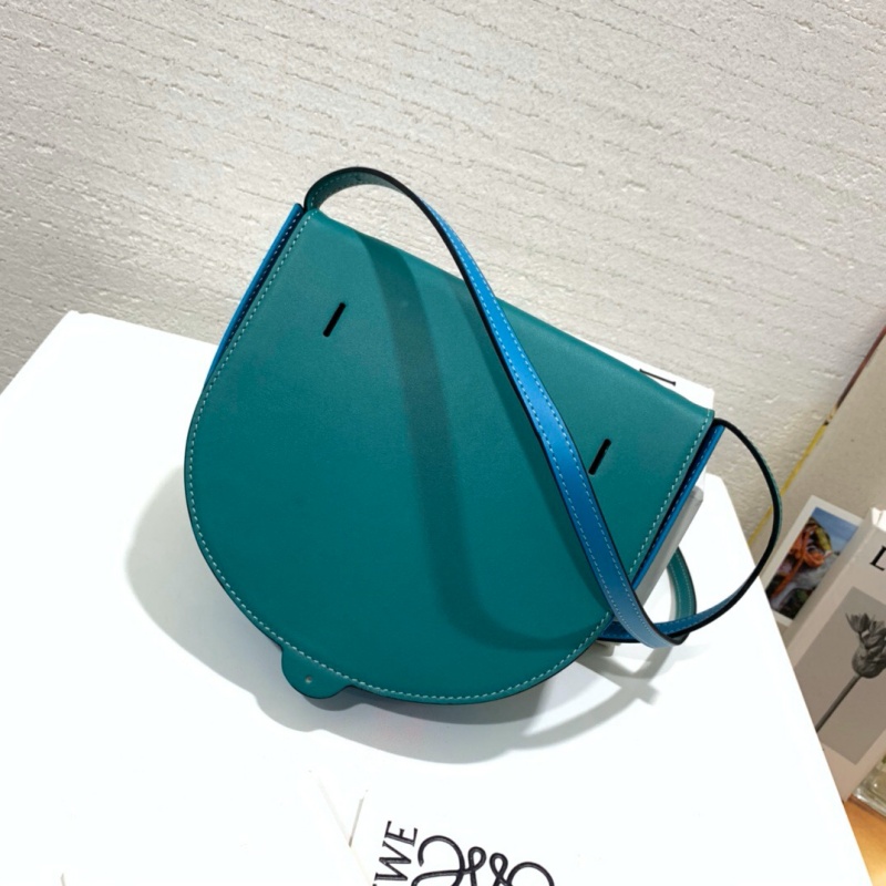 109 Loewe羅意威 Heel bag mini手袋 小牛皮單肩斜挎包 藍色