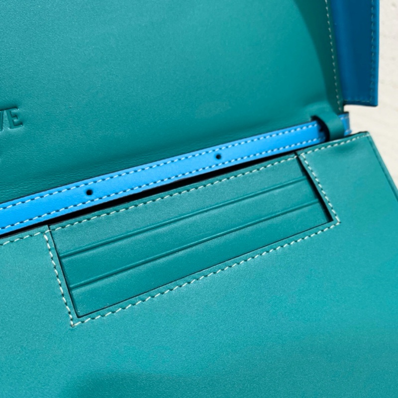 109 Loewe羅意威 Heel bag mini手袋 小牛皮單肩斜挎包 藍色