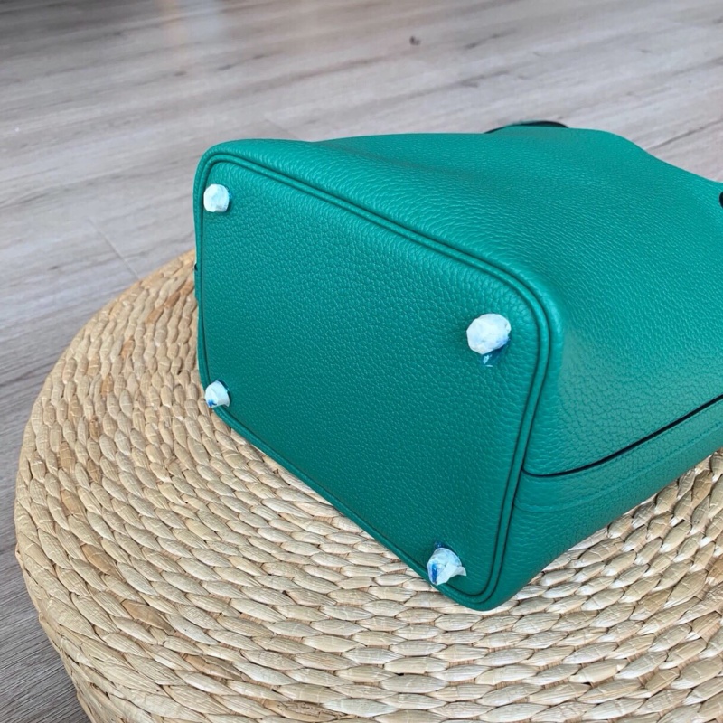 Hermes愛馬仕菜籃子 Hermes picotin18 愛馬仕水桶包 TC皮 綠色