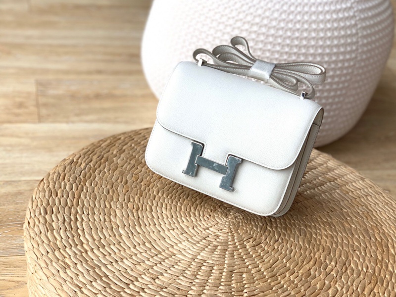 Hermes constance系列 愛馬仕康康包 純手工定制evervolor小牛皮 白色