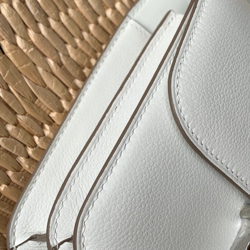 Hermes constance系列 愛馬仕康康包 純手工定制evervolor小牛皮 白色