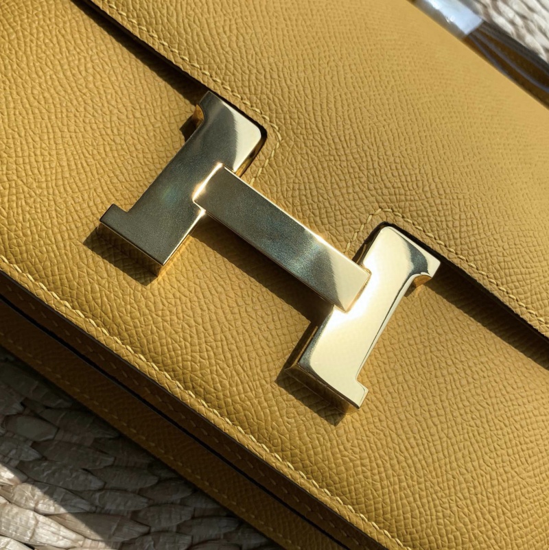 Hermes constance系列 愛馬仕康康包 純手工定制Epsom小牛皮 琥珀黃