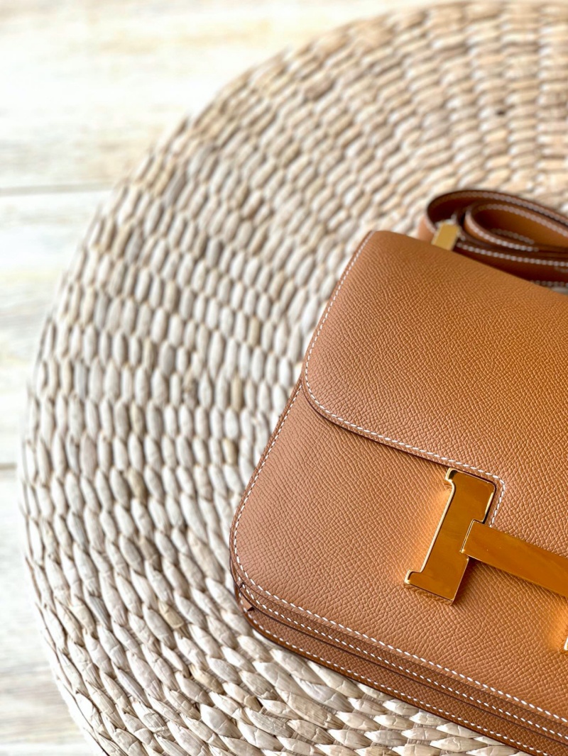 Hermes constance系列 愛馬仕康康包 純手工定制Epsom小牛皮 金棕色