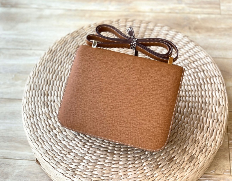 Hermes constance系列 愛馬仕康康包 純手工定制Epsom小牛皮 金棕色