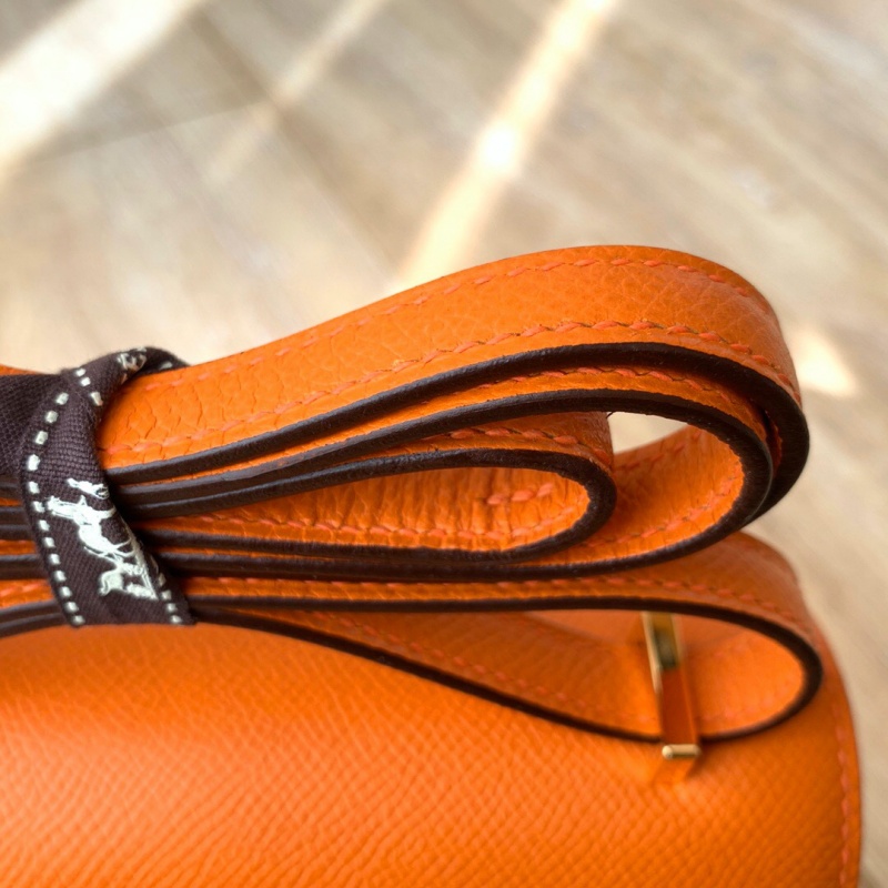 Hermes constance系列 愛馬仕康康包 純手工定制Epsom小牛皮 橙色