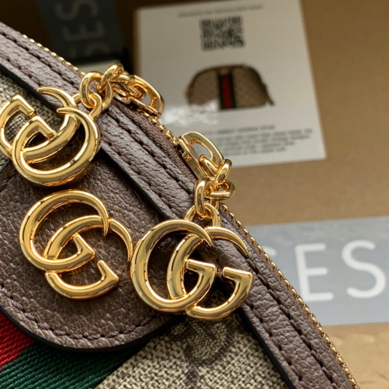 524533 Gucci Ophidia系列 GG圖案 復古風 經典手提包 啡色