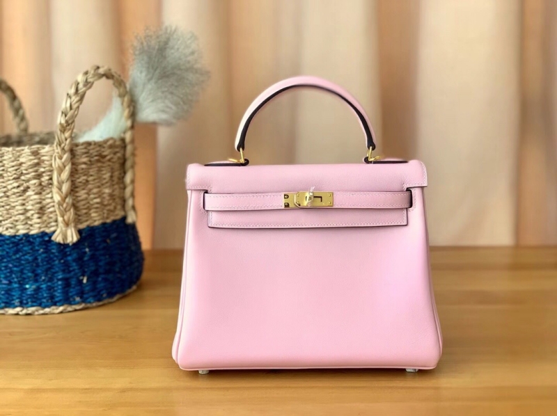 愛(ài)馬仕Hermes Kelly系列凱莉包25 togo小牛皮 純手工定制版 海鷗灰