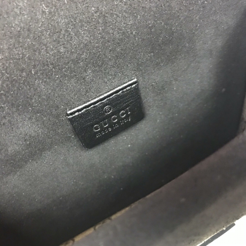 421970 Gucci Dionysus系列高級人造帆布肩背包 Gucci酒神包 黑色