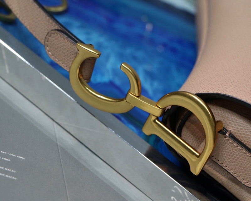 M0446 Dior Saddle小牛皮手提包 Dior馬鞍包 Dior女包 煙粉色