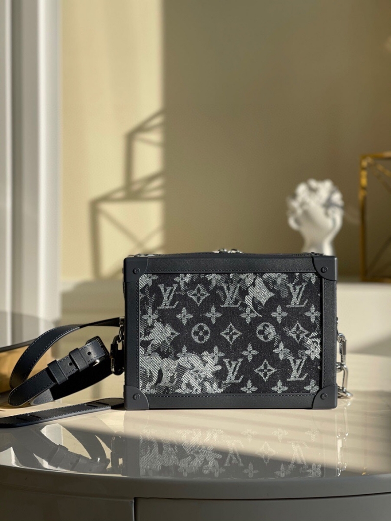 M57283 LV SOFT TRUNK 鏈條包 Monogram Tapestry 帆布盒子包