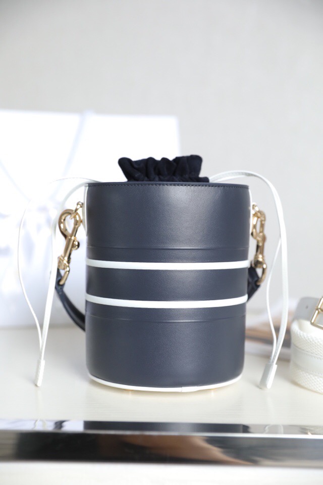 M8703 迪奧DIOR VIBE 系列水桶包 小號 2022新款水桶包 藍色