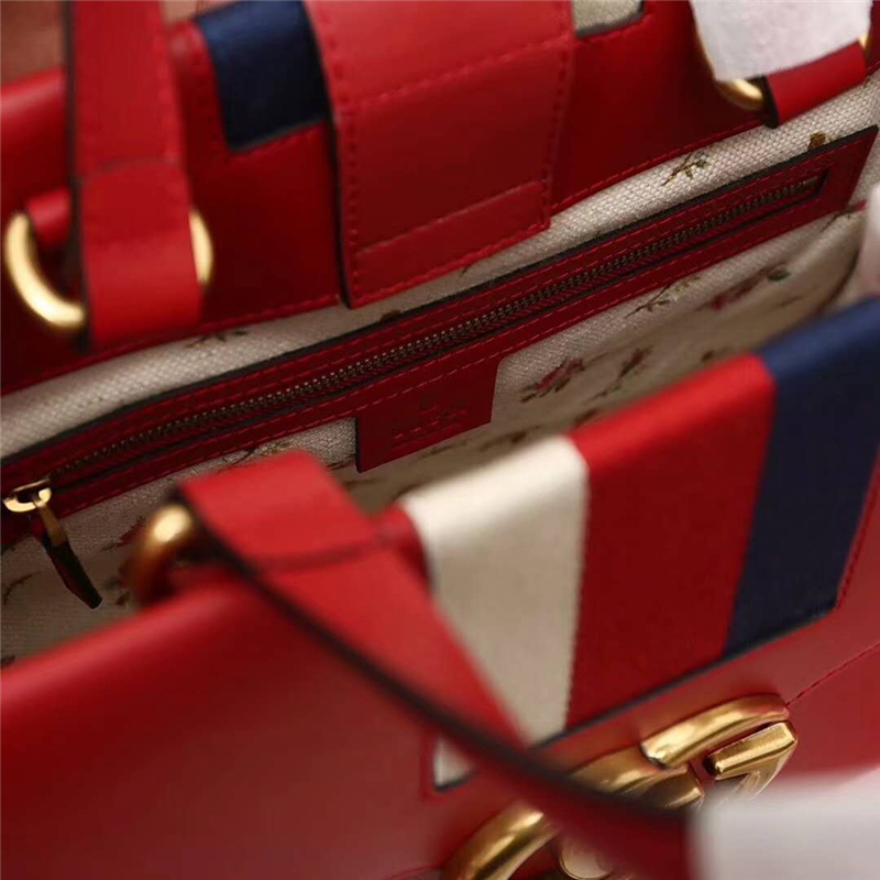 476470 GUCCI 新款 牛皮 GG翻蓋單肩包 紅色