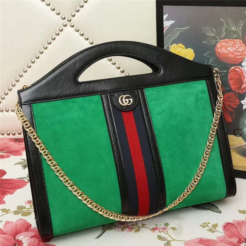 512957 GUCCI女包 古馳手提包 Ophidia系列 古馳購物袋 綠色