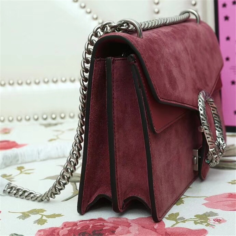 400249 Dionysus系列 Gucci酒神鏈條肩背包 磨砂皮 Gucci女包