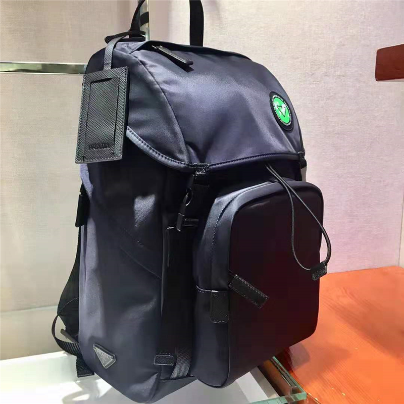 2VZ135 Prada雙肩包 ECONYL再生尼龍 Prada男士雙肩背包 綠標