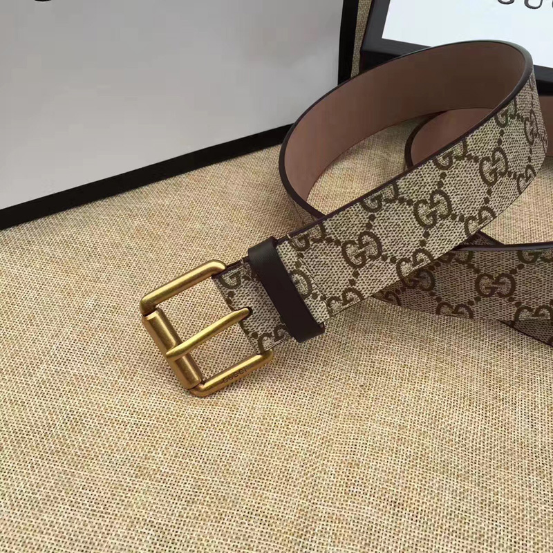 Gucci古奇新款2017虎頭印花腰帶 Gucci女士皮帶 古馳要帶